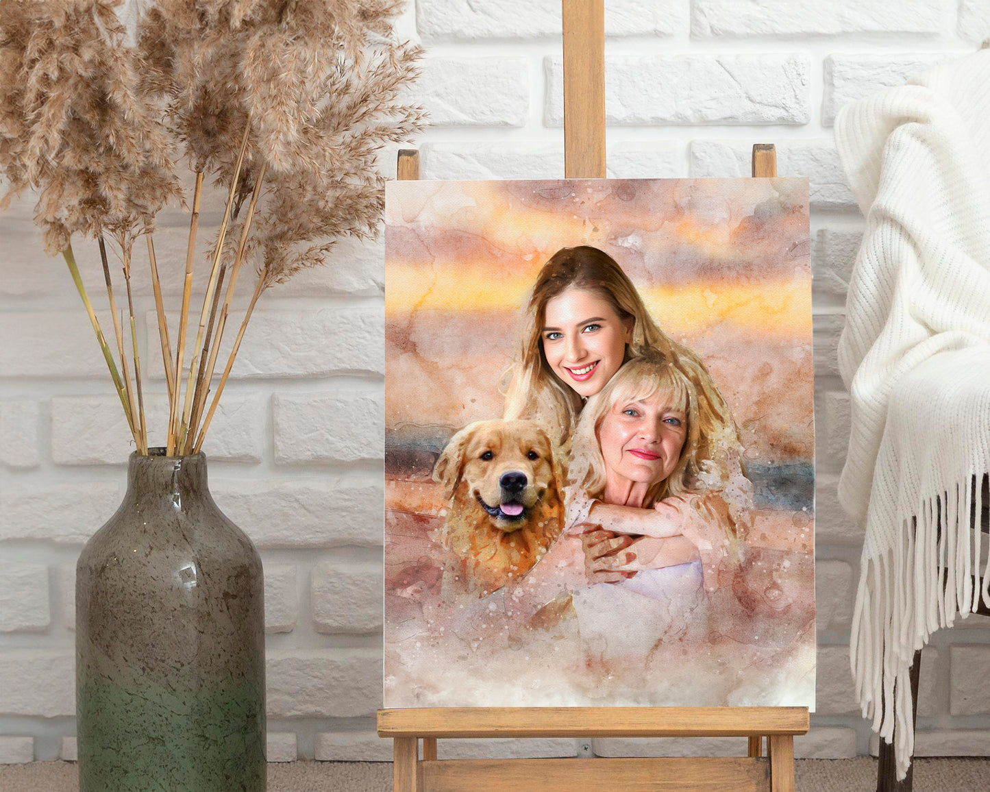 GrandParents and GrandChild Photo Merge Design